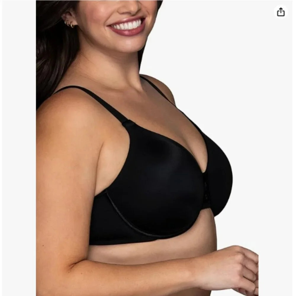 Vanity Fair Women's Beauty Back Smoothing Minimizer Bra, 336DD - Black